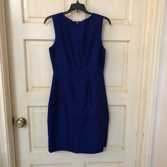 NWT Kate Spade “Amanda” Dress in Royal Cobalt Silk - Picture 2 of 4